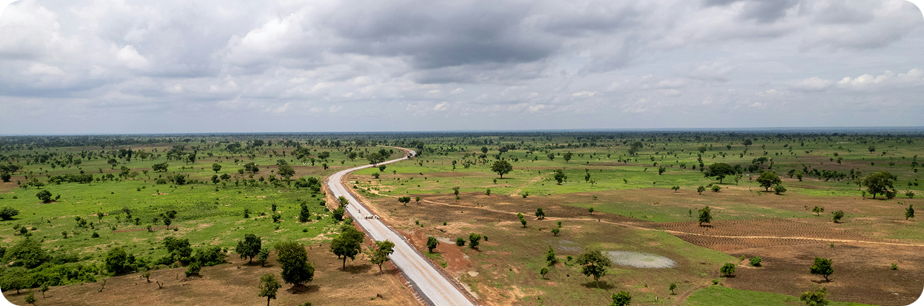 Farmland aerial view